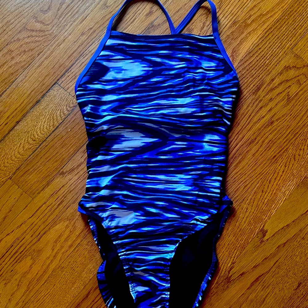 Women’s Speedo Suit - Sz 8/34 - Blue/White/Black - NWT